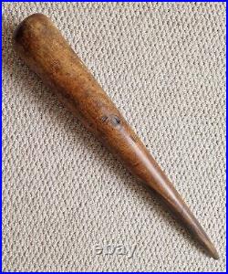 Large Antique Early 19th Century Lignum Vitae Sailor's Fid Hand Turned 45cm VGC