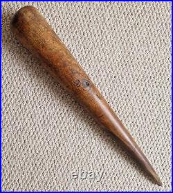 Large Antique Early 19th Century Lignum Vitae Sailor's Fid Hand Turned 45cm VGC