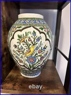 Large Antique QAJAR ISLAMIC POTTERY vase- 19th century