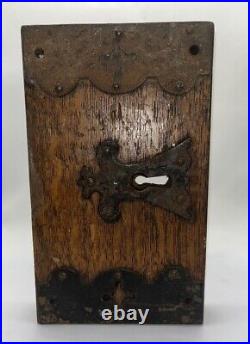 Large Antique Victorian Lock & Key Functioning 19th Century, Church, Manor House