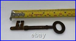 Large Antique Victorian Lock & Key Functioning 19th Century, Church, Manor House