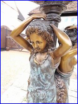 Large Bronze Antique Statue Figure Water Figure 20th Century