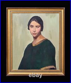 Large Early 20th Century Bloomsbury Group Lady Portrait ROGER FRY (1866-1834)