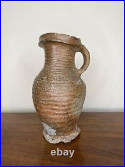 Large Medieval German Proto Stoneware Jug 14th Century 22cm