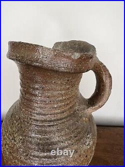 Large Medieval German Proto Stoneware Jug 14th Century 22cm