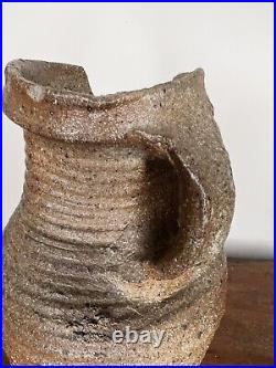 Large Medieval German Proto Stoneware Jug 14th Century 22cm