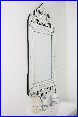 Large Mirror Antique Style Venetian Bathroom Wall 4Ft X 1Ft11 122cm X 59cm