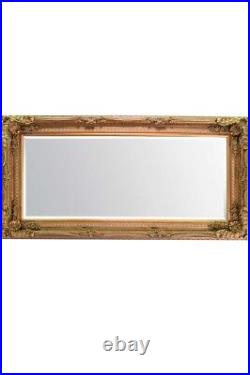 Large Mirror Lois Leaner Antique Full Length Gold Wall 5ft9 x 2ft10 175cm x 84cm