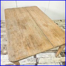 Large Victorian Pine Table Antique Farmhouse Dining Table 19th Century