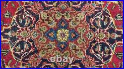 Large Vintage Handmade Rug Medallion Wool Carpet For Living Room 290 X 195 Cm