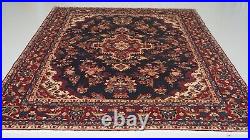 Large Vintage Medallion Handmade Wool Rug 298 X 233 Cm