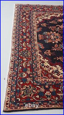 Large Vintage Medallion Handmade Wool Rug 298 X 233 Cm