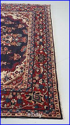 Large Vintage Medallion Handmade Wool Rug 298 X 233 Cm