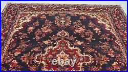 Large Vintage Medallion Handmade Wool Rug 298 X 233 Cm