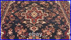 Large Vintage Medallion Handmade Wool Rug 298 X 233 Cm