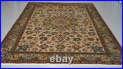 Large Vintage Medallion Handmade Wool Rug 343 X 234 Cm