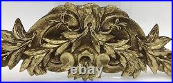 Large antique french furniture top ornament 19th century gilded bronze