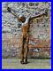 Large early 20th century solid bronze sculpture of St Dismas