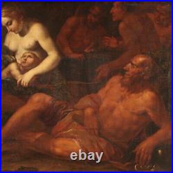 Mythological painting Venus Love Hephaestus antique artwork oil 17th century