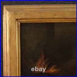Neoclassical artwork great antique painting oil on canvas 700 18th century