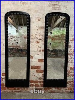 Pair Large Late 19th Century Full Length Ebonised Wall Mirrors INC DEL ENG&WALES