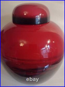 Rare Antique Royal Doulton Charles Koke Large Flambe Ginger Jar With Lid
