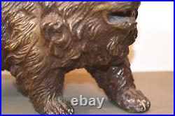 Stunning Large (5.5 kg) Antique Late 19th Century Bronze Bear Statue, c1890