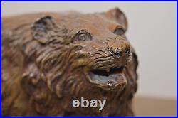 Stunning Large (5.5 kg) Antique Late 19th Century Bronze Bear Statue, c1890