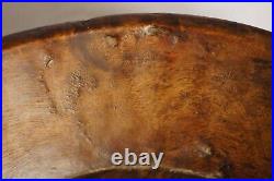 Superb Large 18th century or earlier antique wooden bowl hand carved